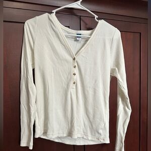 Old Navy Women’s Long Sleeve White Shirt L